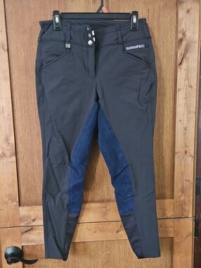 Navy And Grey Romfh Full Seat Breeches